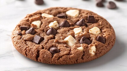 A chunky cookie texture with bold chocolate chips