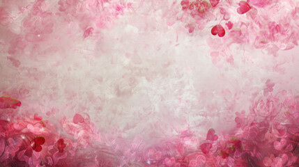 Fototapeta premium Romantic pink heart background with soft textures and dreamy effects, perfect for love themed designs and celebrations