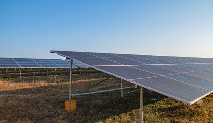 solar panels natural energy sky background sunlight