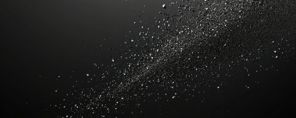 Obraz premium Dark grainy background, black gray gradient shape noise texture header backdrop poster banner wallpaper cover design, copy space