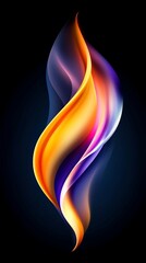 A dazzling arrangement of colorful curves, crafted to make a phone screensaver both stunning and unique