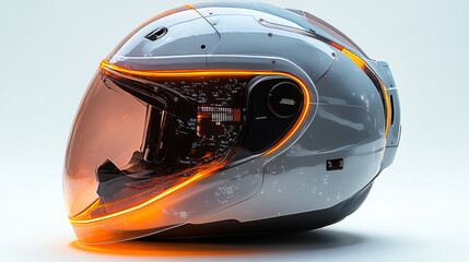 Fototapeta premium a helmet with a light on it