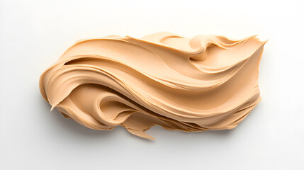 Delicious cake frosting swirl kitchen food art bright background top-down view culinary creativity