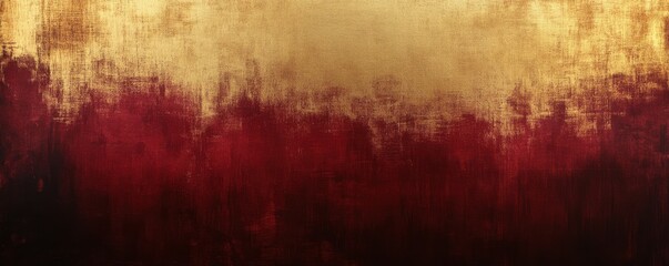 Obraz premium Deep burgundy to gold gradient with bold grain texture