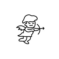 valentine doodle icon