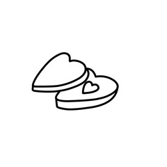 valentine doodle icon