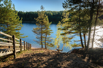 View from the hill to the lake, a place of rest