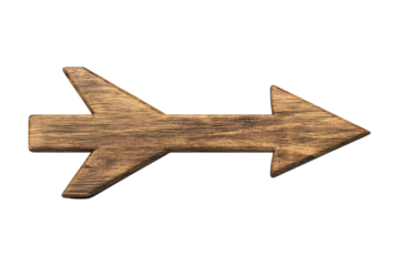 Arrow sign action wooden material creative design studio