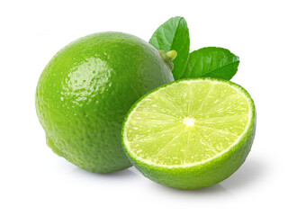 lime isolated on white background