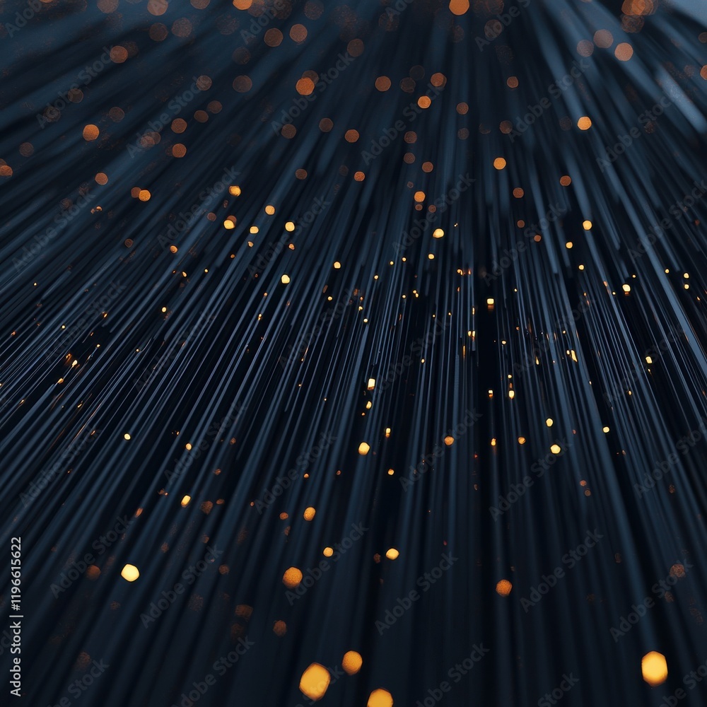 Poster cosmic rays and particles clean realistic composite space digital art dark environment abstract pers