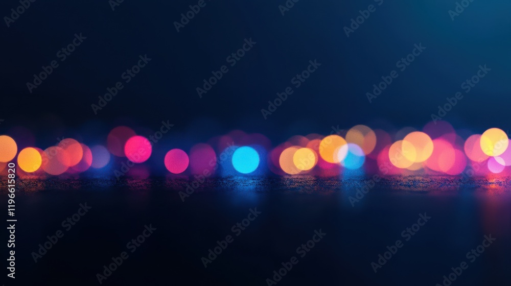 Poster cosmic light spectrum display abstract background digital art clean composition vibrant bokeh modern