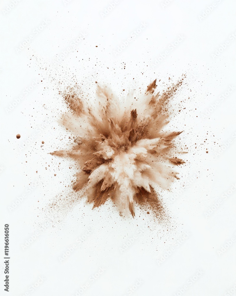 Aufkleber cosmic dust explosion art abstract composition clean background dynamic visual concept