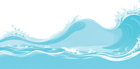 A transparent background featuring a soft green and blue watercolor texture, resembling ocean waves. Ideal for water wave and ocean wave-inspired graphic designs, backgrounds, and creative projects.
