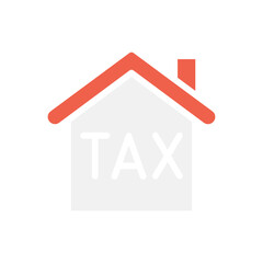 Land and building tax icon