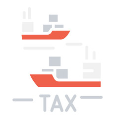 Shipping sales tax icon