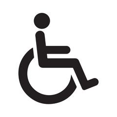 Wheelchair symbols, handicapped access signs set. Wheelchair, handicapped access sign or symbols.
