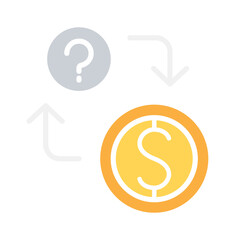 Exchange money icon