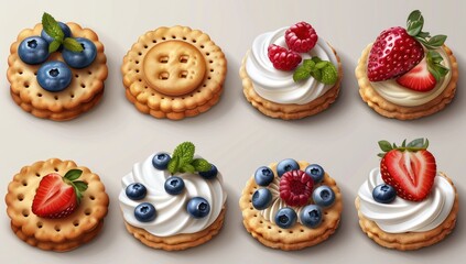 Assortment of Deliciously Decorated Cookies
