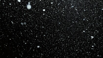 Obraz premium Falling Snow down On The Black Background. High quality photo