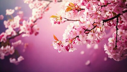 holiday background with spring pink cherry blossom, sakura flowers