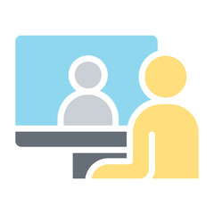 Online meeting icon