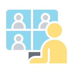 Online meeting icon