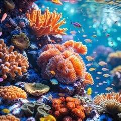 Obraz premium coral reef in aquarium