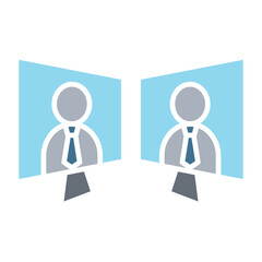 Online conference icon