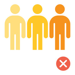 Social distancing icon