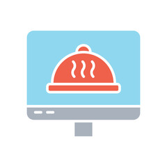 Online food delivery icon