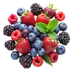 Delicious Fresh Summer Berries Mix Red Blue Black food ripe diet fruit sweet tasty juicy  