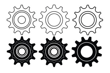 cogwheel silhouette 
