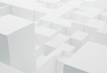 White Cubes Background