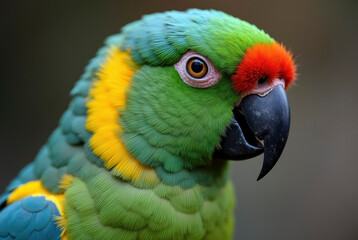 Fototapeta premium Vibrant Green Parrot