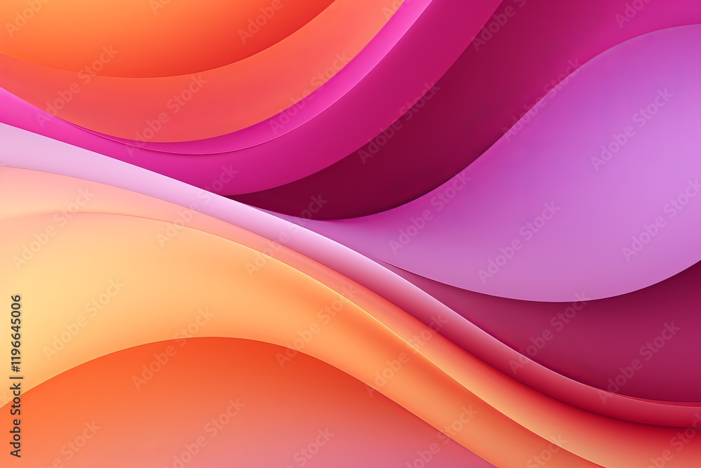 Aufkleber vibrant waves of color flowing seamlessly through abstract design. generative ai