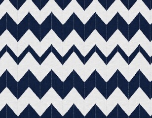 Navy Blue and White Chevron Zigzag Pattern Seamless Texture