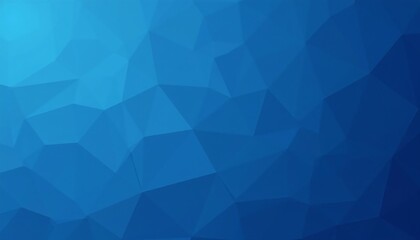Geometric blue background design in low-poly style