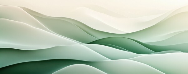 Obraz premium Green beige grainy background, abstract gradient noise texture poster banner header backdrop design