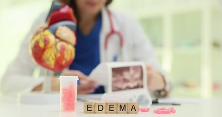 An indepth visual exploration regarding edema, which is related to heart health and its treatment options