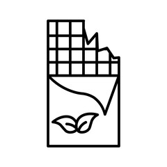 chocolate line icon