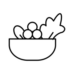 salad line icon