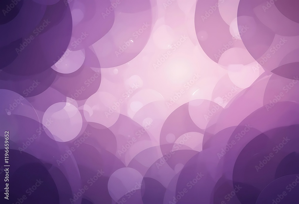 Poster abstract purple background with overlapping circles