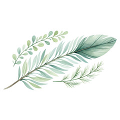 Fototapeta premium A collection of various green leaves showcasing different shapes and sizes, emphasizing their natural beauty and intricate details.