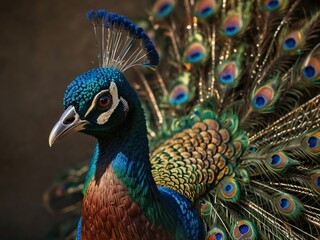 Obraz premium peacock with feathers