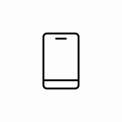 Mobile phone smartphone device icon vector sign