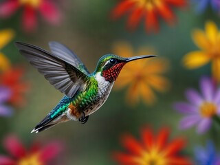 Fototapeta premium hummingbird in flight
