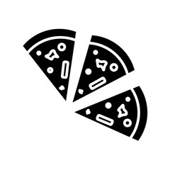 pizza slice glyph icon