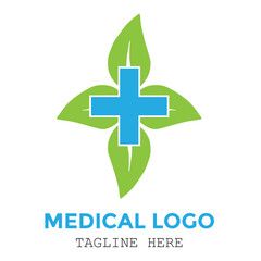 Professional medical care and health logo for customize design