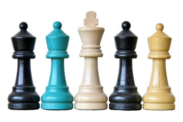 Strategic chess moves game table with transparent background studio lighting close-up competitive spirit