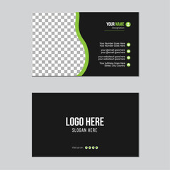 
Double-sided creative and luxury business card vector design template. Business card for business and personal use. Vector illustration design. Horizontal layout, Print ready